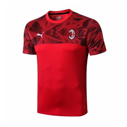 camiseta de entrenamiento de fútbol AC Milan 2020 rojo